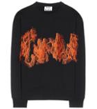Roksanda Carly Flame Embellished Cotton-blend Sweatshirt