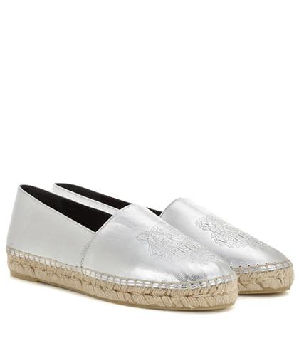 Marni Embossed Metallic Leather Espadrilles
