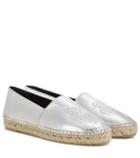 Marni Embossed Metallic Leather Espadrilles