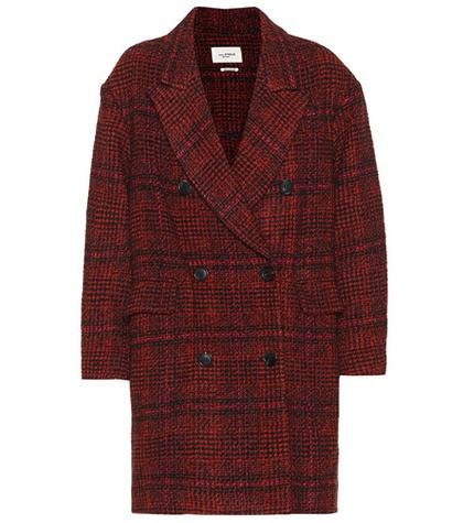 Isabel Marant Plaid Wool-blend Coat
