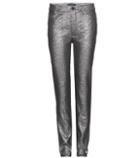 Isabel Marant Leta Metallic Cotton-blend Trousers