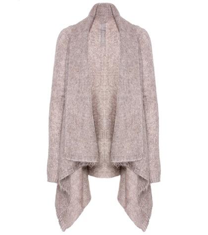 Rick Owens Mohair And Wool-blend Cardigan
