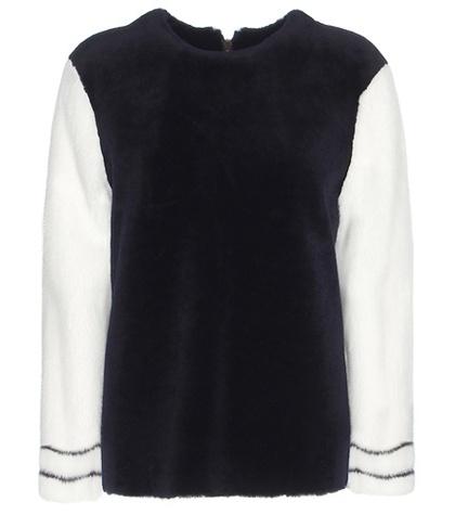 Ins & Marchal Adultere Dorena Shearling Jacket With Mink Sleeves