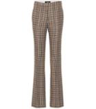 Rochas Checked Wool-blend Pants