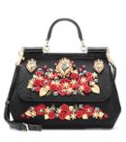 Dolce & Gabbana Sicily Medium Embellished Shoulder Bag