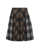 Etro Plaid Wool Skirt