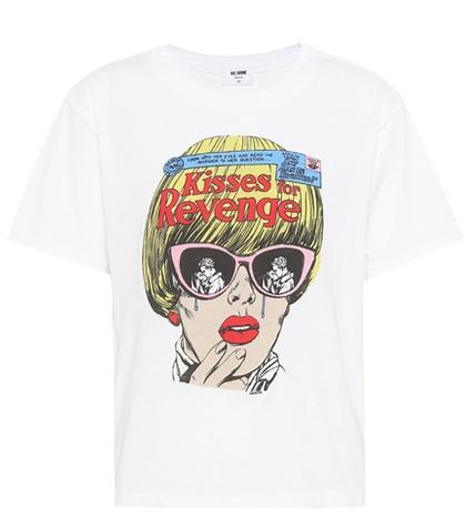 Re/done Printed Cotton T-shirt