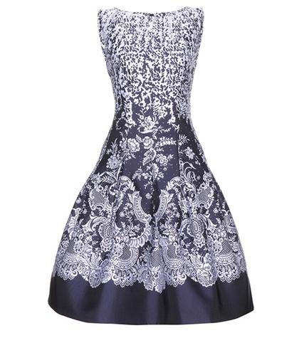 Oscar De La Renta Jacquard Dress