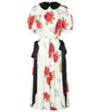 Simone Rocha Floral-printed Silk Dress