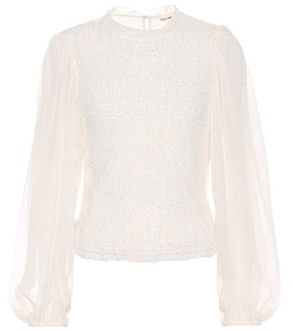 Ulla Johnson Chandra Silk-crepon Top
