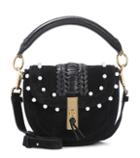 Burberry Ghianda Mini Embellished Suede Shoulder Bag