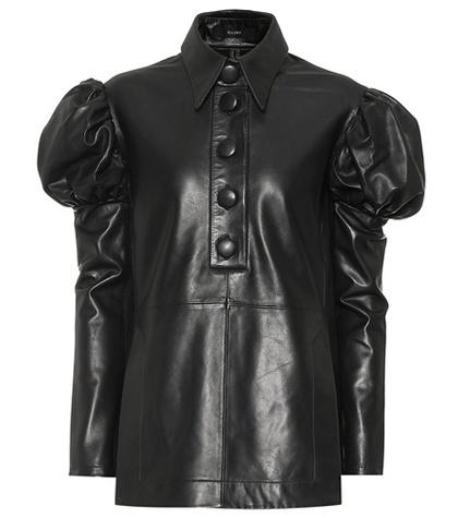 Ellery Breuer Leather Blouse