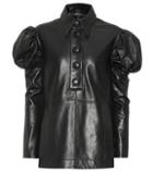 Ellery Breuer Leather Blouse