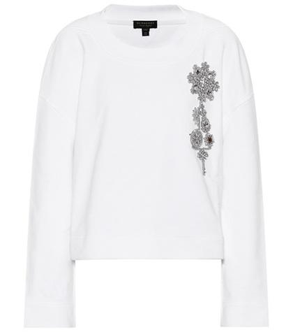 Burberry Embellished Cotton Sweater