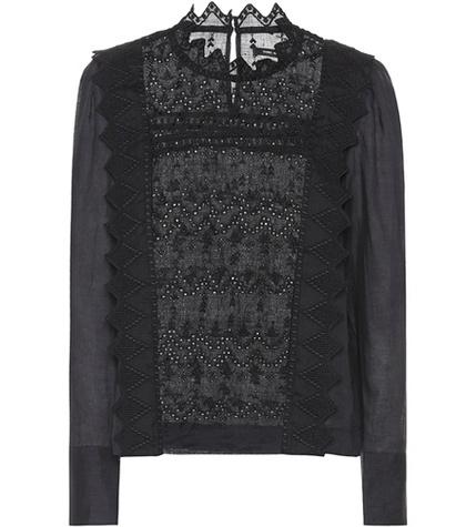 Isabel Marant Nutson Eyelet Lace Blouse