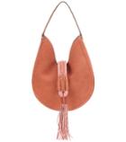 Brunello Cucinelli Ghianda Knot Suede Shoulder Bag