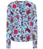 Diane Von Furstenberg Printed Silk Blouse