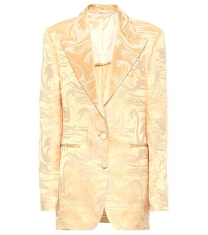 Acne Studios Swan Silk Jacquard Blazer