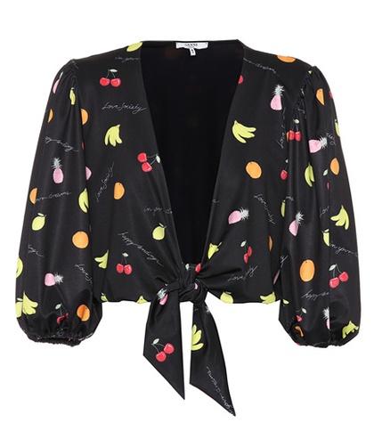 Ganni Exclusive To Mytheresa.com – Printed Crop Top