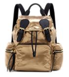 Burberry The Medium Leather-trimmed Backpack
