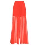 Delpozo Wide-leg Silk Trousers