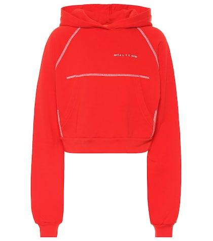 Gianvito Rossi Cropped Cotton Hoodie