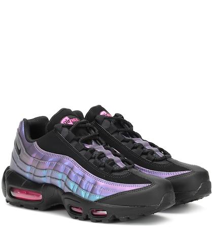 Young Versace Air Max 95 Leather Sneakers