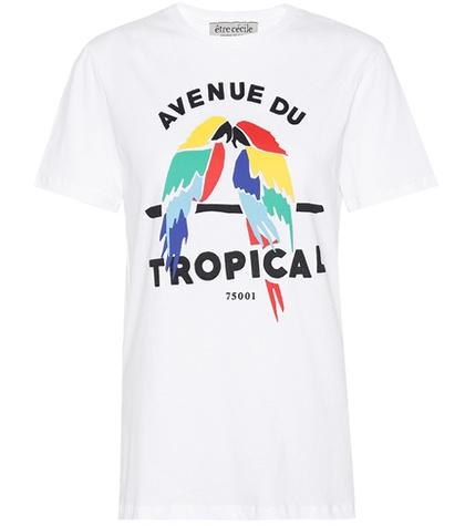 Tre Ccile Tropical Cotton T-shirt