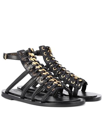 Chlo Leather Gladiator Sandals