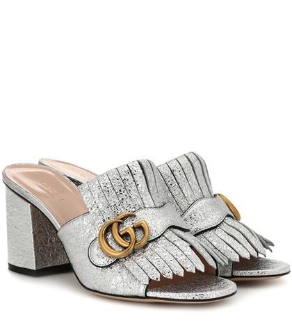Stella Mccartney Metallic Leather Sandals