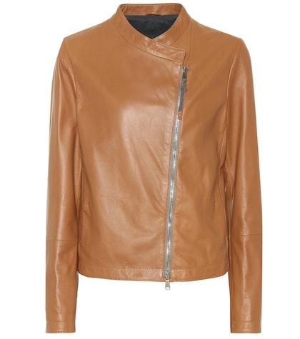 Brunello Cucinelli Nappa Leather Biker Jacket