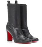 Saint Laurent Gena Bootie 85 Leather Ankle Boots