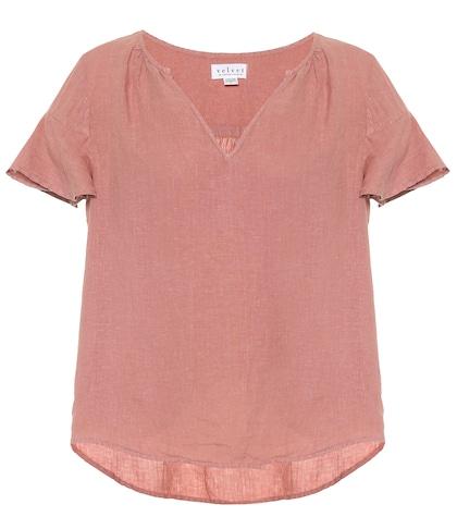 Velvet Jennifer Linen Top