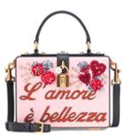 Dolce & Gabbana Dolce Box L'amore Leather Shoulder Bag