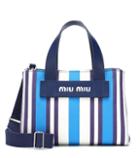 Maison Margiela Striped Canvas Tote