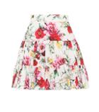 Roger Vivier Floral-printed Cotton Skirt