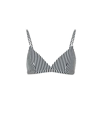 Asceno Striped Bikini Top