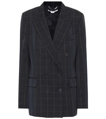 Jardin Des Orangers Checked Double-breasted Wool Blazer