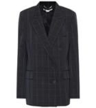 Jardin Des Orangers Checked Double-breasted Wool Blazer