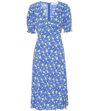 Diane Von Furstenberg Jemma Floral Crêpe Midi Dress