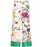 Gucci Floral-printed Silk Pants