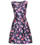 Oscar De La Renta Printed Silk And Cotton-blend Dress
