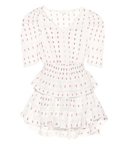 Loveshackfancy Embroidered Cotton Minidress