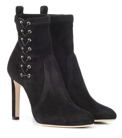 Jimmy Choo Mallory 100 Suede Ankle Boots