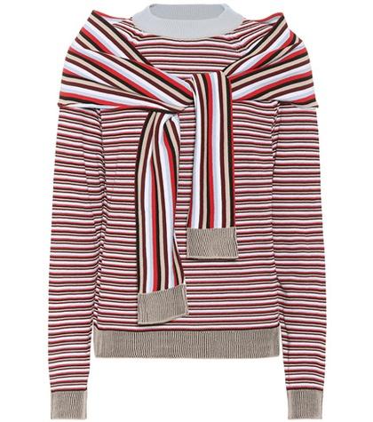 Isa Arfen Striped Cotton Sweater
