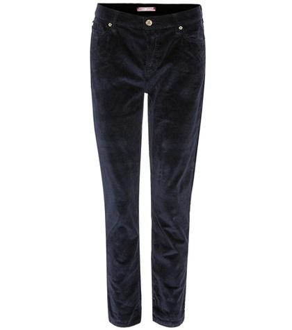 7 For All Mankind Josefina Corduroy Boyfriend Trousers