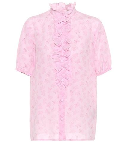 Bottega Veneta Printed Silk Top