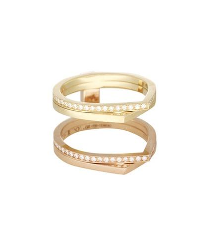 Repossi Exclusive To Mytheresa.com – Antifer 18kt Gold Ring With Diamonds