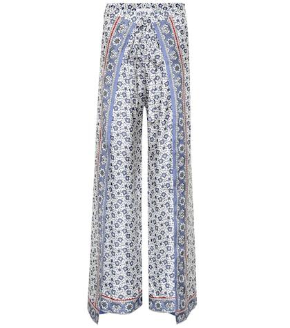 Chlo Bandana-printed Silk Twill Pants