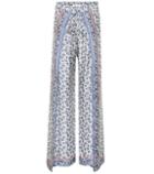 Chlo Bandana-printed Silk Twill Pants